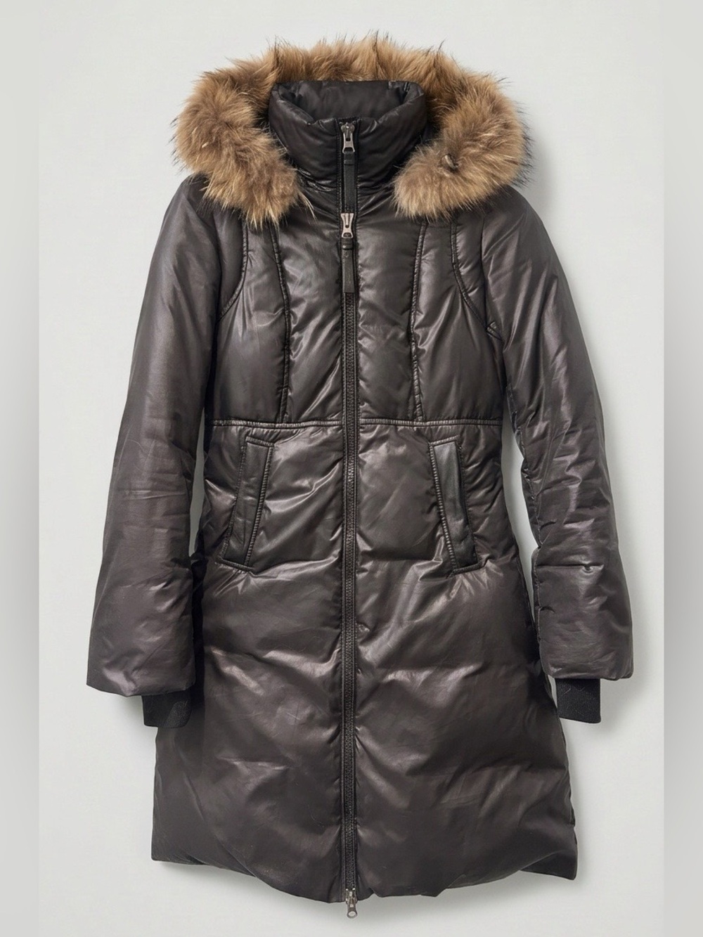 Mackage Down Coat with Faux Fur Trim Hood